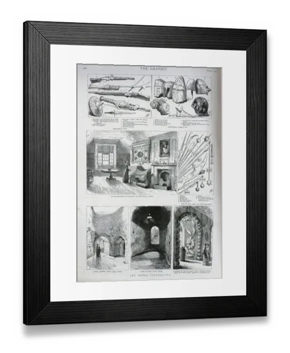 Framed Print : The Tower of London, Various Views and Items