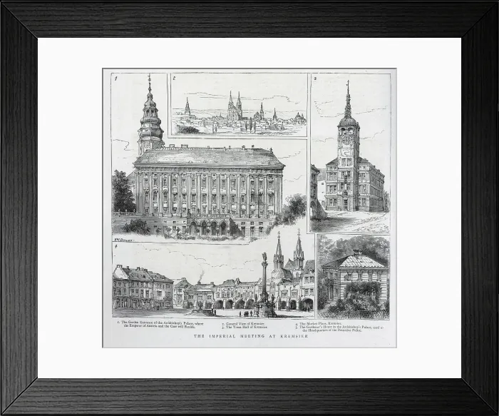 Framed Print : The Imperial Meeting at Kremsier Framed Print : The Imperial Meeting at Kremsier