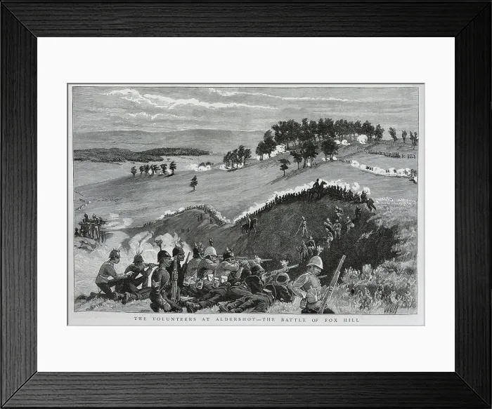 Framed Print : Volunteers at the Battle of Fox Hill Framed Print : Volunteers at the Battle of Fox Hill