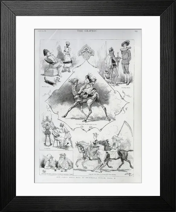 Framed Print : Fancy Dress Ball at Dharmsala, Punjab, India Framed Print : Fancy Dress Ball at Dharmsala, Punjab, India