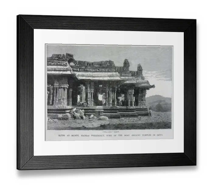 Framed Print : Vitla Roya temple, Humpi, India Framed Print : Vitla Roya temple, Humpi, India