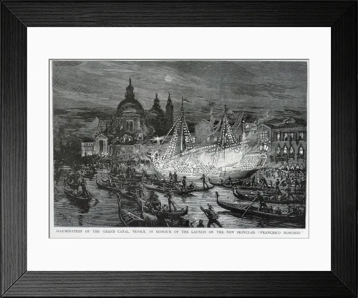 Framed Print : Illumination of the Grand Canal, Venice Framed Print : Illumination of the Grand Canal, Venice