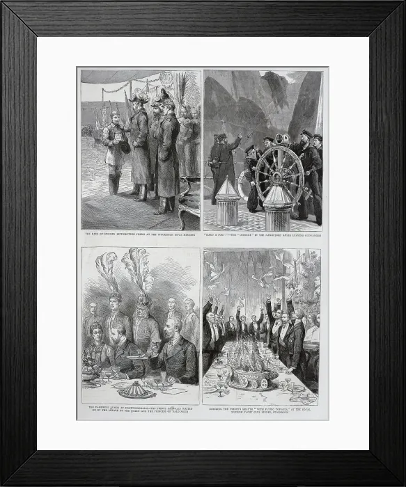 Framed Print : The Prince of Wales in Norway and Sweden Framed Print : The Prince of Wales in Norway and Sweden