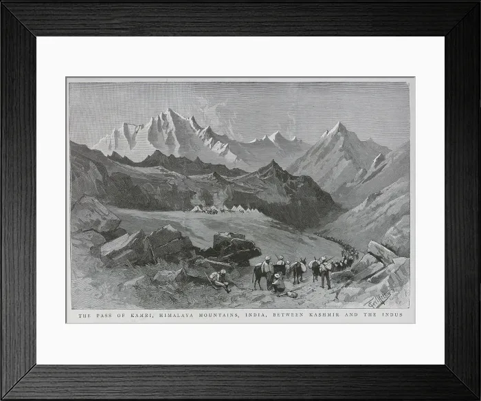 Framed Print : The Kamri Pass, India, Himalaya Mountains Framed Print : The Kamri Pass, India, Himalaya Mountains