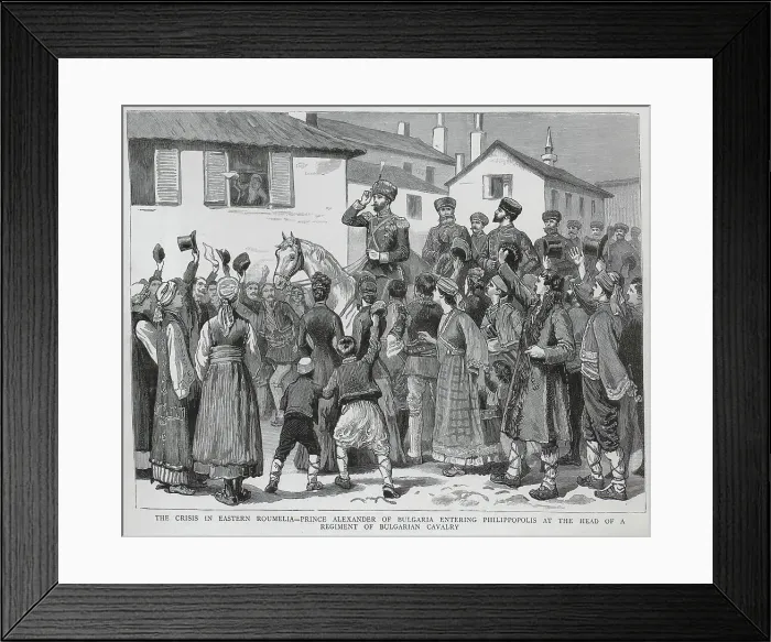 Framed Print : Prince Alexnder of Bulgaria Entering Philippopolis Framed Print : Prince Alexnder of Bulgaria Entering Philippopolis