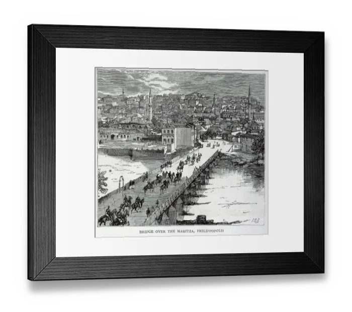Framed Print : Bridge over the Maritza, Philippopolis Framed Print : Bridge over the Maritza, Philippopolis
