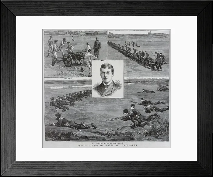 Framed Print : Prince George of Wales at Portsmouth Framed Print : Prince George of Wales at Portsmouth