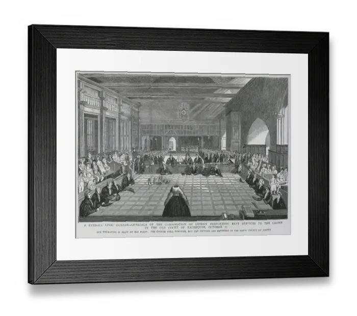 Framed Print : Rent Services to the Crown, Corporation of London Framed Print : Rent Services to the Crown, Corporation of London