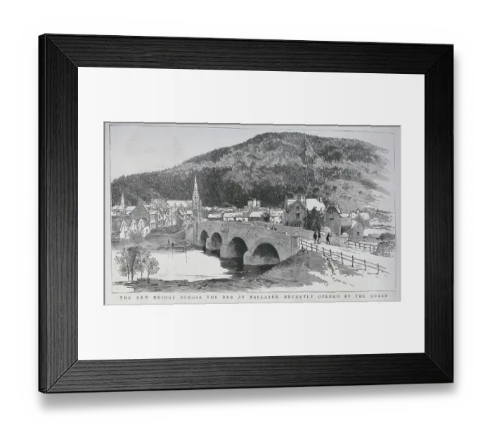 Framed Print : Bridge over the River Dee, Ballater Framed Print : Bridge over the River Dee, Ballater