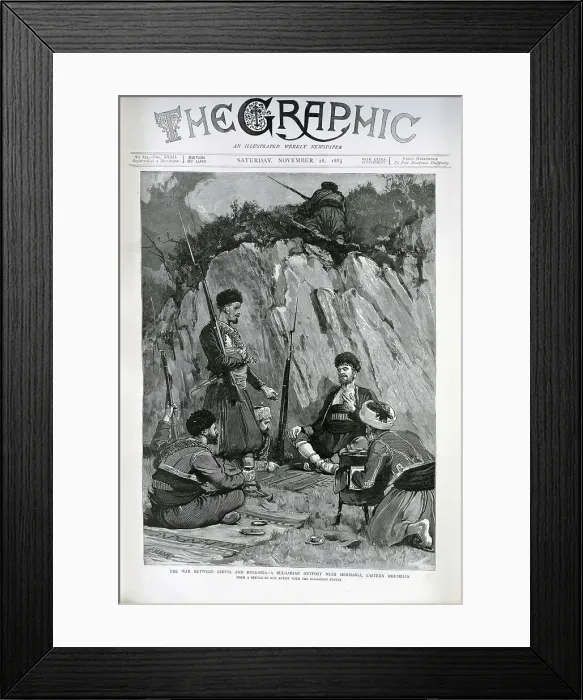 Framed Print : Bulgarian Outpost, Serbo-Bulgarian War Framed Print : Bulgarian Outpost, Serbo-Bulgarian War