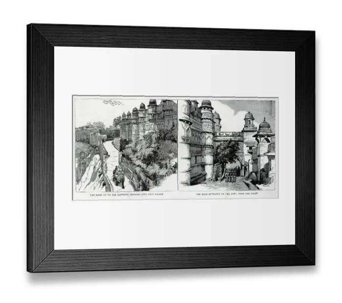 Framed Print : Gwalior Fortress, Madhya Pradesh, India Framed Print : Gwalior Fortress, Madhya Pradesh, India