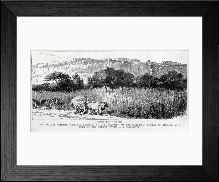 Framed Print : Gwalior Fortress, Madhya Pradesh, India Framed Print : Gwalior Fortress, Madhya Pradesh, India