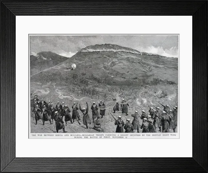 Framed Print : Battle of Pirot, Serbo-Bulgarian War Framed Print : Battle of Pirot, Serbo-Bulgarian War