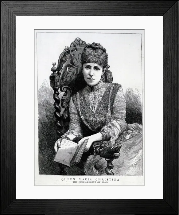 Framed Print : Maria Christina, Queen-Regent of Spain Framed Print : Maria Christina, Queen-Regent of Spain