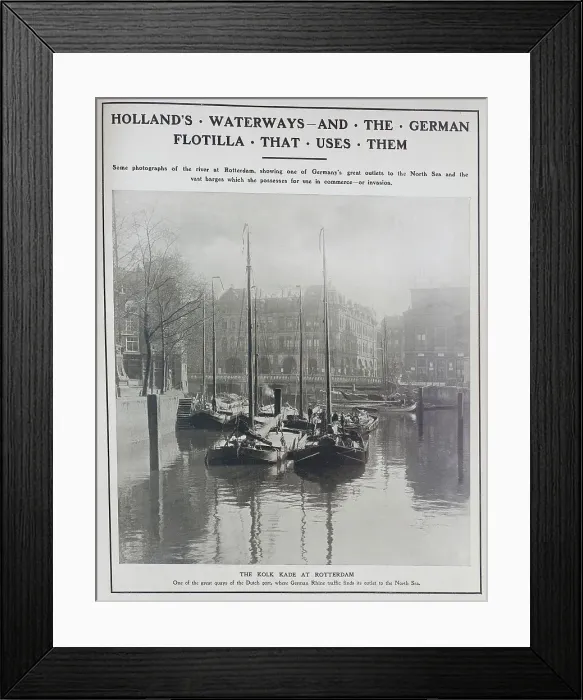 Framed Print : Kolk Kade Quay, Rotterdam Framed Print : Kolk Kade Quay, Rotterdam