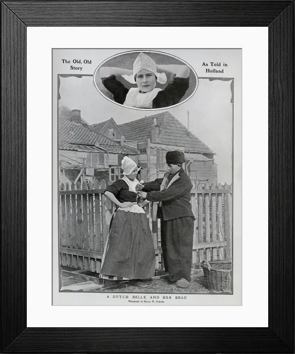 Framed Print : Dutch Belle and her Beau Framed Print : Dutch Belle and her Beau