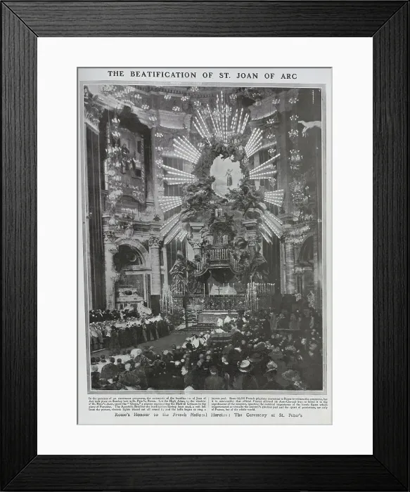 Framed Print : Beatification of Joan of Arc, St. Peter's Framed Print : Beatification of Joan of Arc, St. Peter's