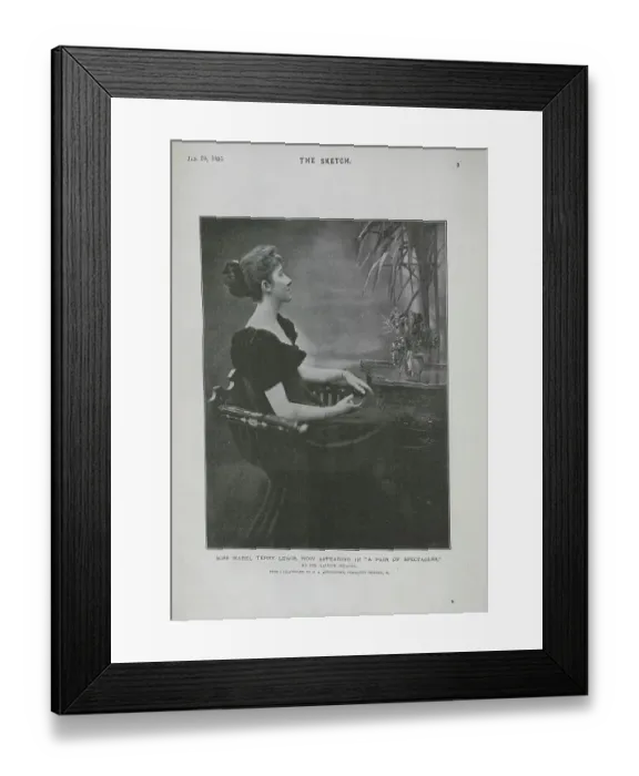 Framed Print : Mabel Terry Lewis, in A Pair of Spectacles, Garrick Theatre Framed Print : Mabel Terry Lewis, in A Pair of Spectacles, Garrick Theatre
