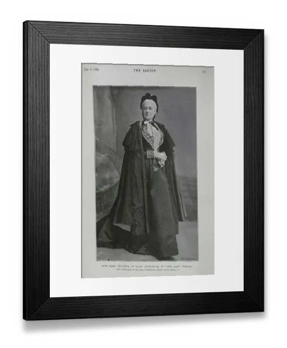 Framed Print : Rose Leclercq, actress, as Lady Wargrave in The New Woman Framed Print : Rose Leclercq, actress, as Lady Wargrave in The New Woman