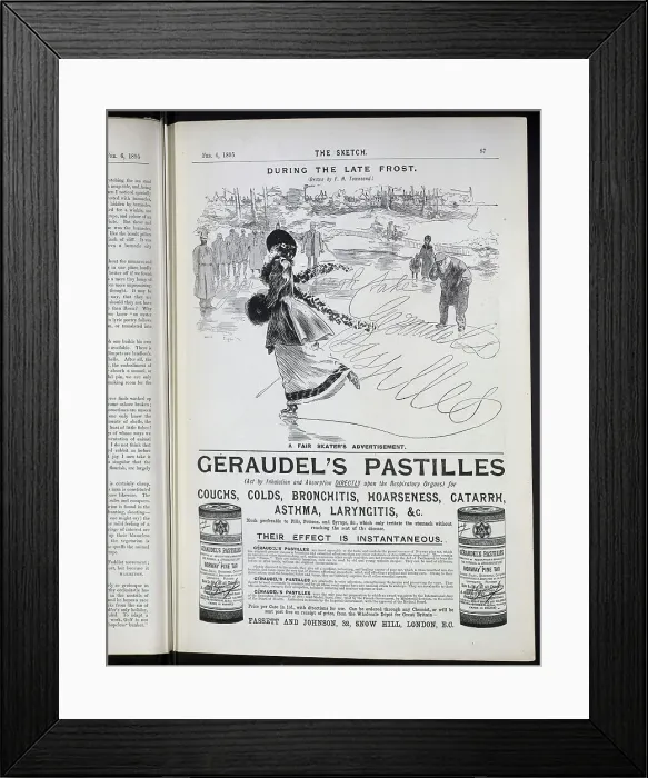 Framed Print : Advertisement for Geraudel's Pastilles Framed Print : Advertisement for Geraudel's Pastilles