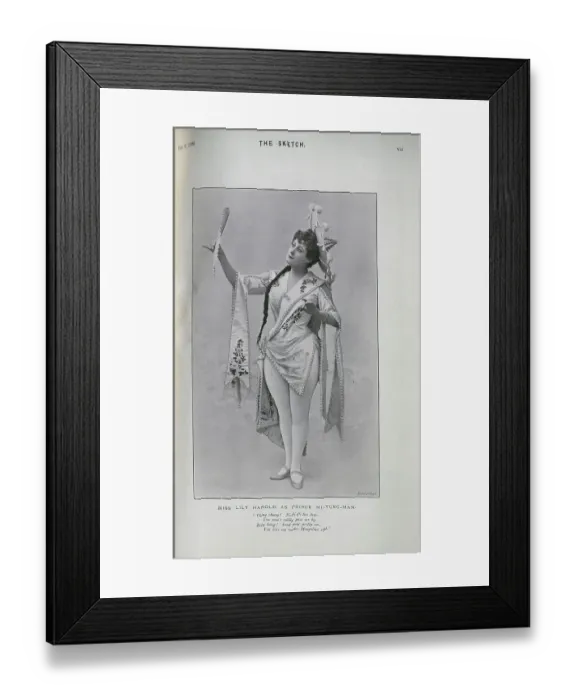 Framed Print : Lily Harold, actress, Prince Mi Yung Man, Dick Whittington Framed Print : Lily Harold, actress, Prince Mi Yung Man, Dick Whittington