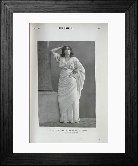 Framed Print : Maud Jeffries, actress, as Virginia in Virginius Framed Print : Maud Jeffries, actress, as Virginia in Virginius