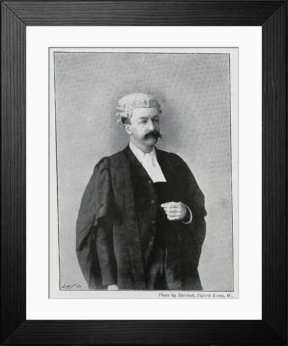 Framed Print : Frederic Weatherly, songwriter and barrister