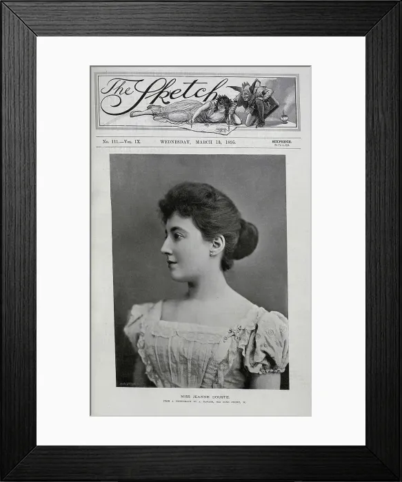 Framed Print : Jeanne Douste, Pianist and musical prodigy, studio portrait Framed Print : Jeanne Douste, Pianist and musical prodigy, studio portrait