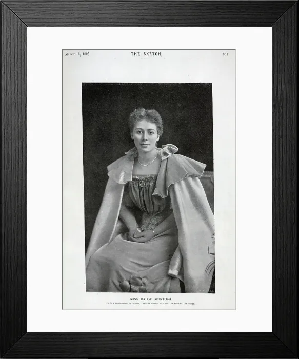 Framed Print : Madge McIntosh, actress, studio portrait Framed Print : Madge McIntosh, actress, studio portrait
