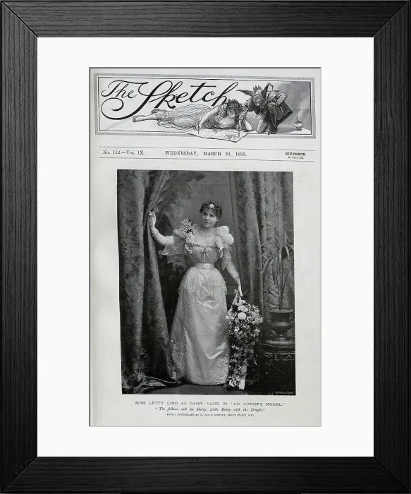 Framed Print : Letty Lind, actress, as Daisy Vane, in An Artist's Model Framed Print : Letty Lind, actress, as Daisy Vane, in An Artist's Model