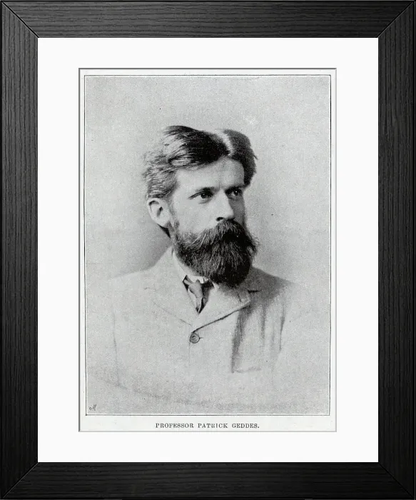 Framed Print : Professor Patrick Geddes, studio portrait Framed Print : Professor Patrick Geddes, studio portrait