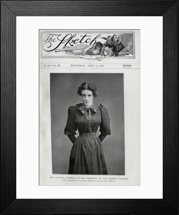 Framed Print : Mrs Patrick Campbell, actress, in the role of Mrs Ebbsmith Framed Print : Mrs Patrick Campbell, actress, in the role of Mrs Ebbsmith