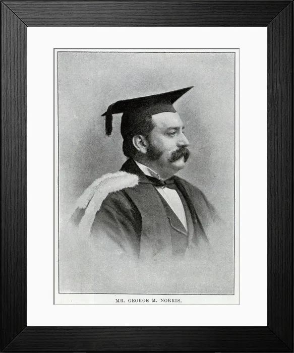 Framed Print : George Norris, Principal of Birkbeck Institute, London Framed Print : George Norris, Principal of Birkbeck Institute, London