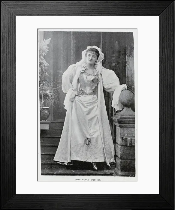 Framed Print : Louise Pounds, actress, singer, theatrical studio portrait Framed Print : Louise Pounds, actress, singer, theatrical studio portrait
