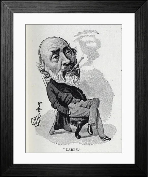 Framed Print : Illustration by Grip, captioned Labby, of Mr H Labouchere Framed Print : Illustration by Grip, captioned Labby, of Mr H Labouchere