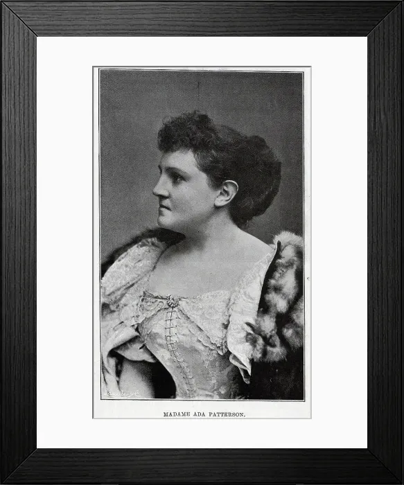 Framed Print : Madame Ada Patterson, soprano, studio portrait Framed Print : Madame Ada Patterson, soprano, studio portrait