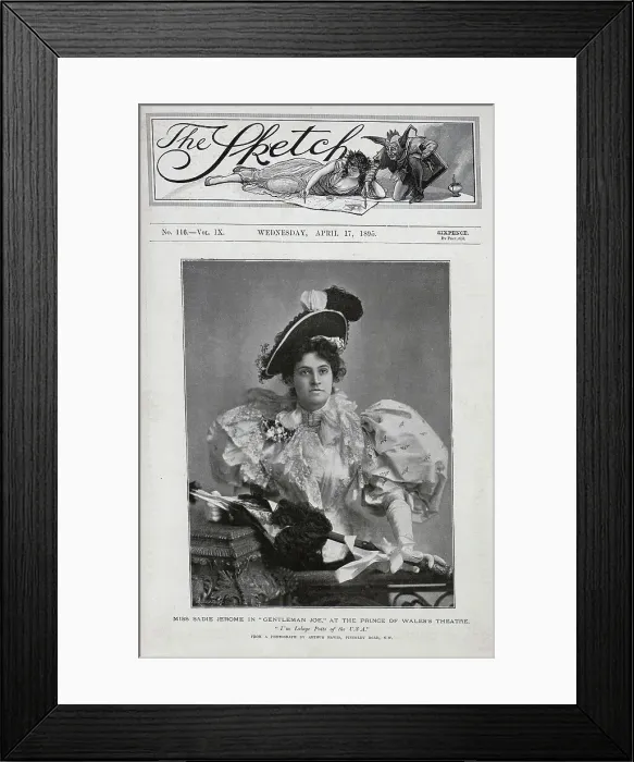 Framed Print : Sadie Jerome, actress, theatrical portrait in Gentleman Joe Framed Print : Sadie Jerome, actress, theatrical portrait in Gentleman Joe