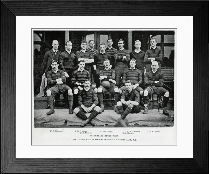 Framed Print : Blackheath Rugby Team, outdoor sporting portrait Framed Print : Blackheath Rugby Team, outdoor sporting portrait