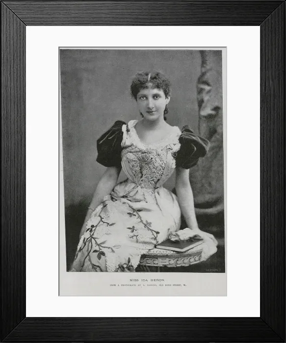 Framed Print : Ida Heron, actress, theatrical studio portrait Framed Print : Ida Heron, actress, theatrical studio portrait