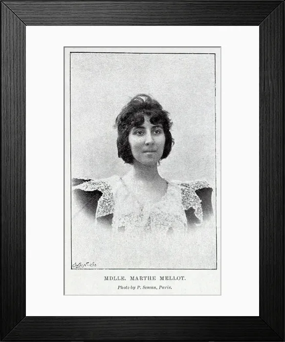 Framed Print : Marthe Mellot, French actress, studio portrait Framed Print : Marthe Mellot, French actress, studio portrait