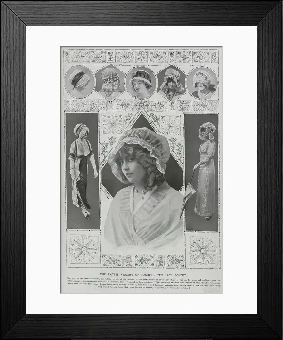 Framed Print : Bonnie Bonnichon: Lingerie for the head Framed Print : Bonnie Bonnichon: Lingerie for the head