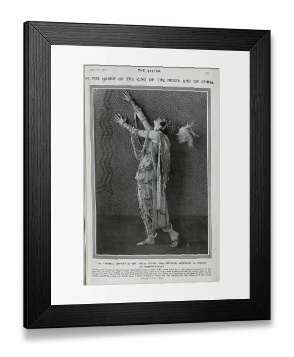 Framed Print : Gertrude Hoffmann, dancer as Zobeide in ??Scheherazade Framed Print : Gertrude Hoffmann, dancer as Zobeide in ??Scheherazade