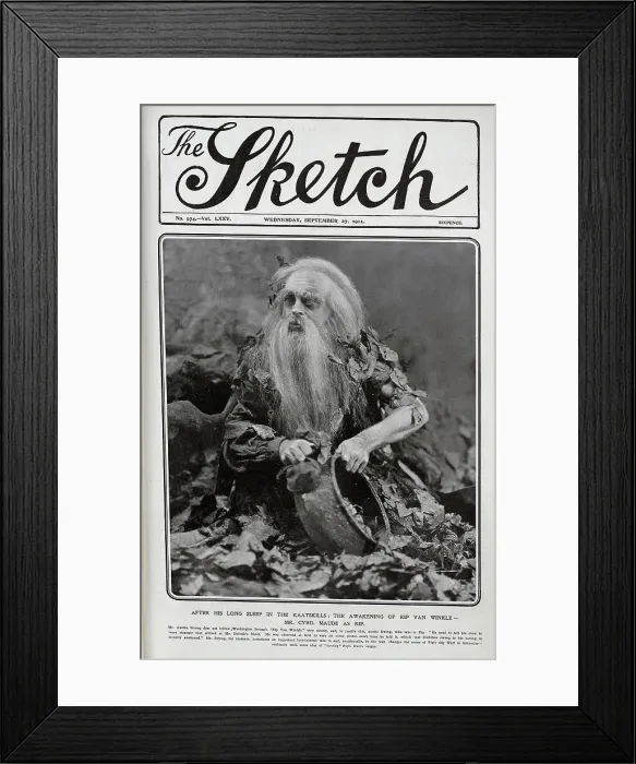 Framed Print : Cyril Maude, actor manager, as Rip van Winkle Framed Print : Cyril Maude, actor manager, as Rip van Winkle