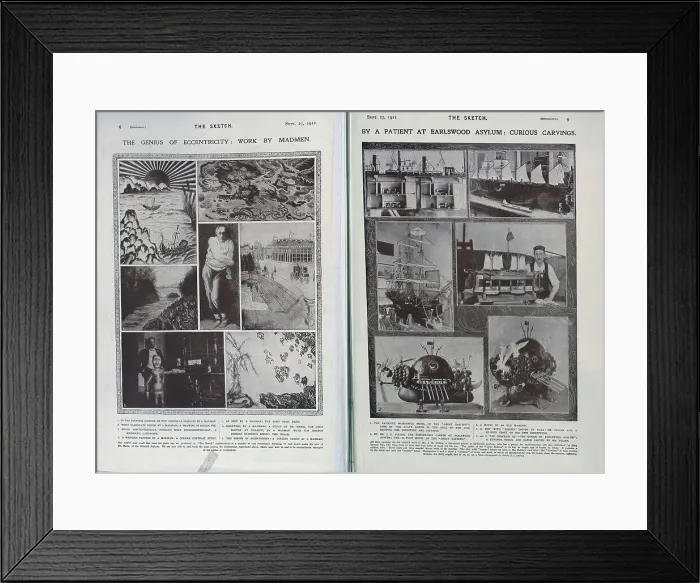 Framed Print : Patients at Villejuif and Earlswood Asylums Framed Print : Patients at Villejuif and Earlswood Asylums