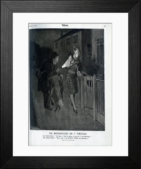 Framed Print : Illustration, Bristlewoods, in black out Framed Print : Illustration, Bristlewoods, in black out