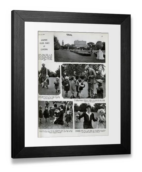 Framed Print : Wartime House Party, Cliveden Framed Print : Wartime House Party, Cliveden