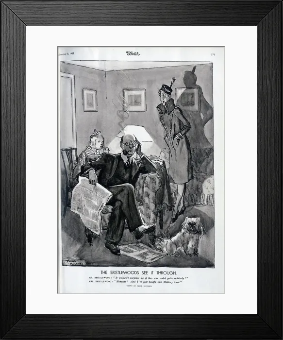 Framed Print : Illustration, Bristlewoods, sudden end of war Framed Print : Illustration, Bristlewoods, sudden end of war