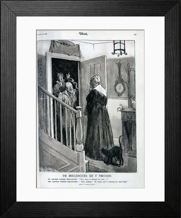 Framed Print : Illustration, Bristlewoods as wardens in black out Framed Print : Illustration, Bristlewoods as wardens in black out