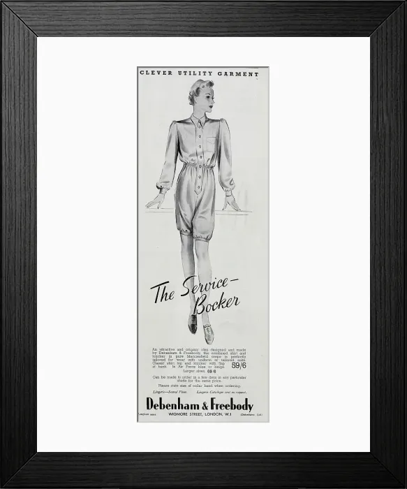Framed Print : Service Bocker outfit, Debenham & Freebody Framed Print : Service Bocker outfit, Debenham & Freebody