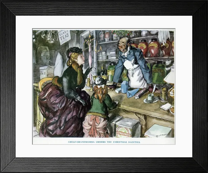 Framed Print : Ordering Christmas Dainties, Steven Spurrier Framed Print : Ordering Christmas Dainties, Steven Spurrier